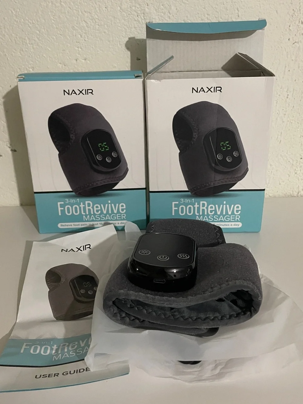 Naxir FootRevive 3-in-1 Foot Massager - Pair
